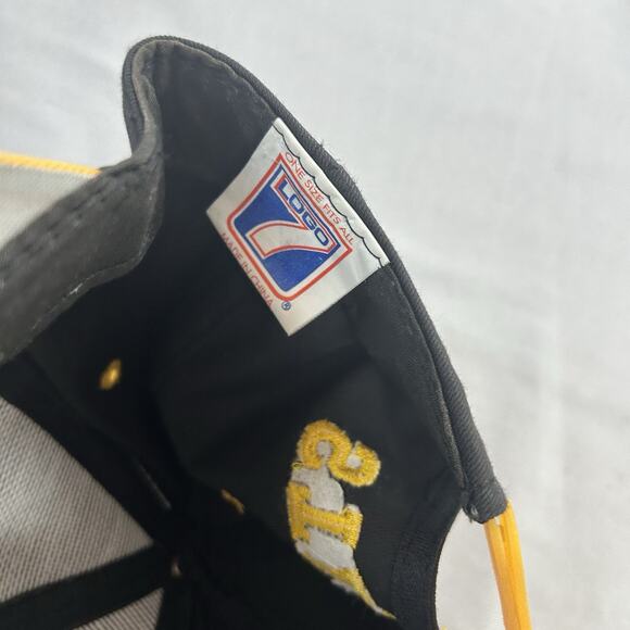 Vintage 90s Logo 7 Pittsburgh Steelers Snapback Hat Cap Football Black & Yellow - Picture 4 of 6